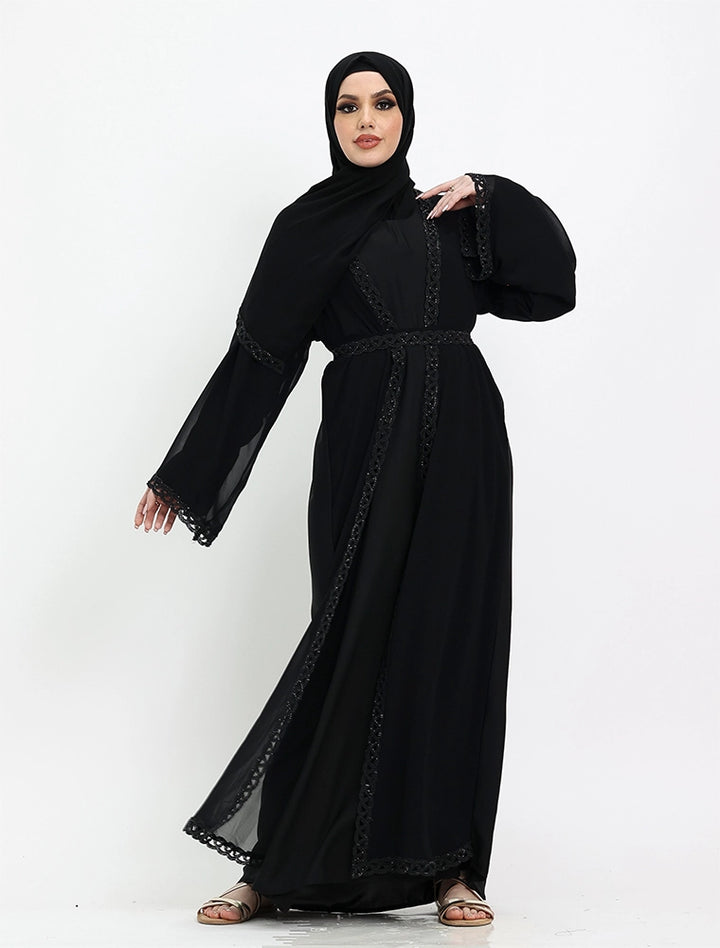 Black Nadira Abaya