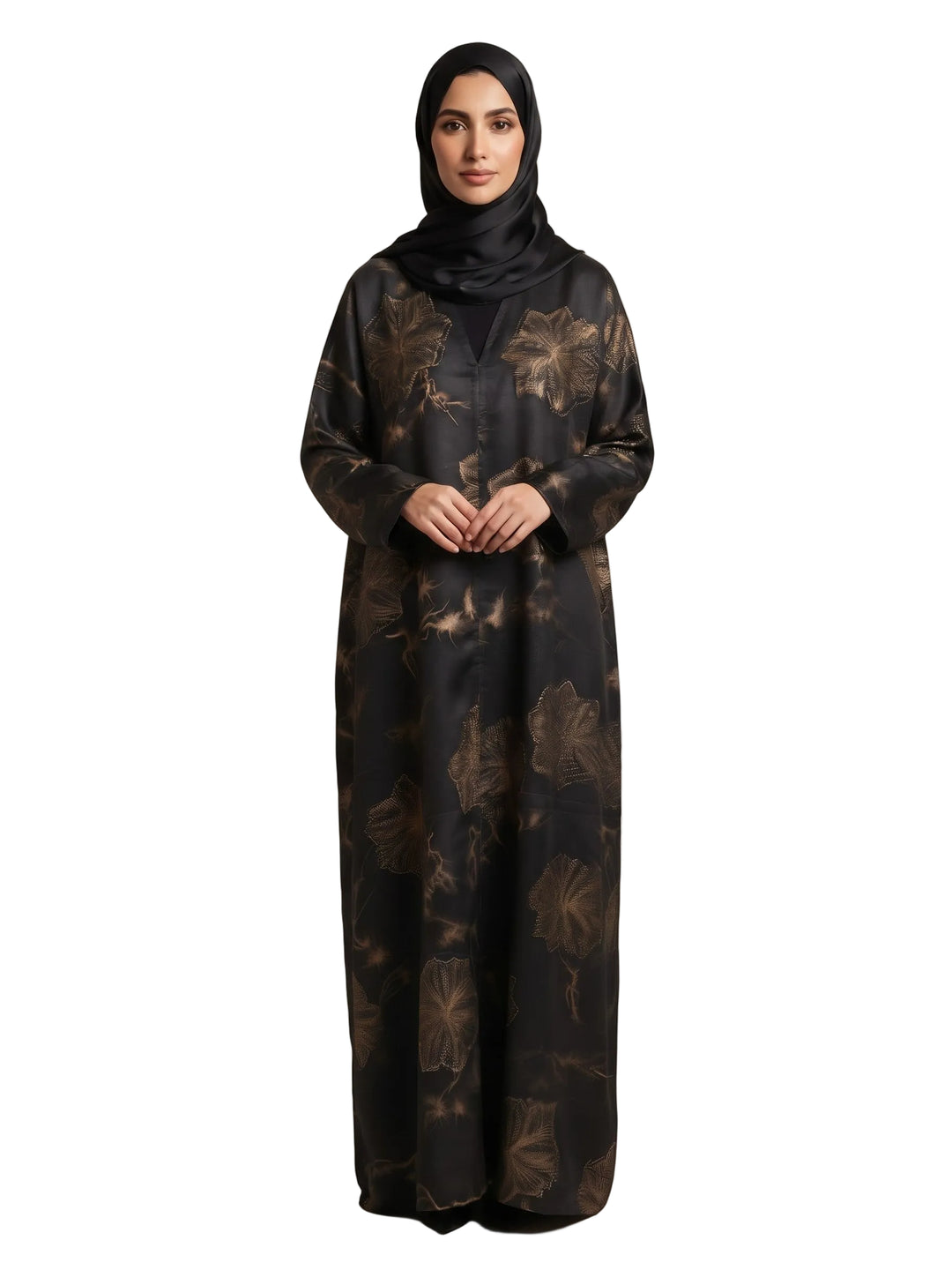 Aura Golden Leaf Abaya
