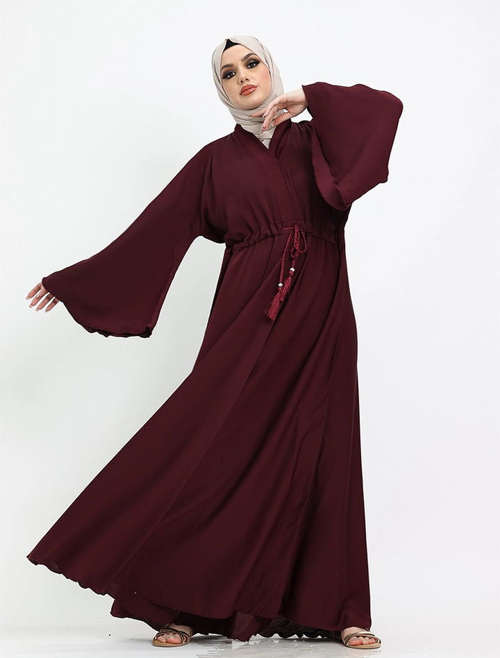 Maroon Salifah Abaya