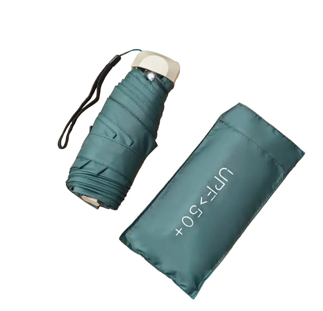 Compact Umbrella UPF50+ Sun Protection - Green