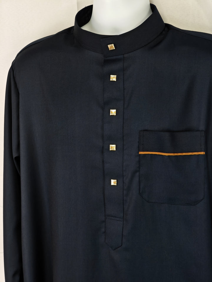 Ruby Gold Button Jubba Navy