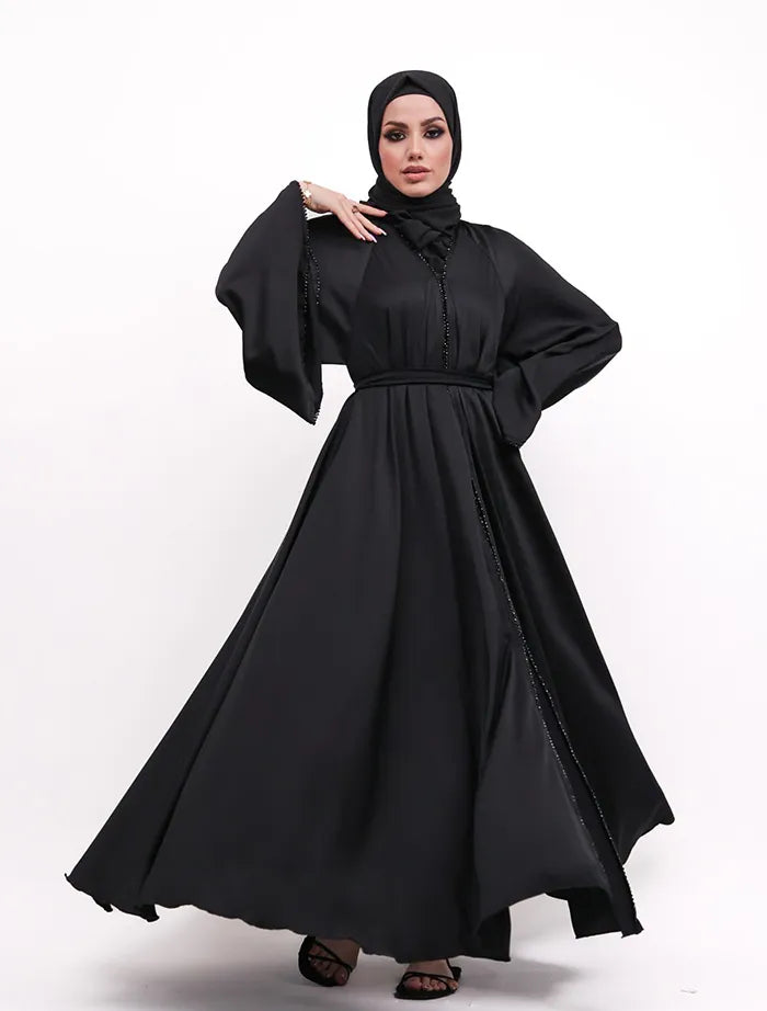 Black Makeba Pearl Abaya