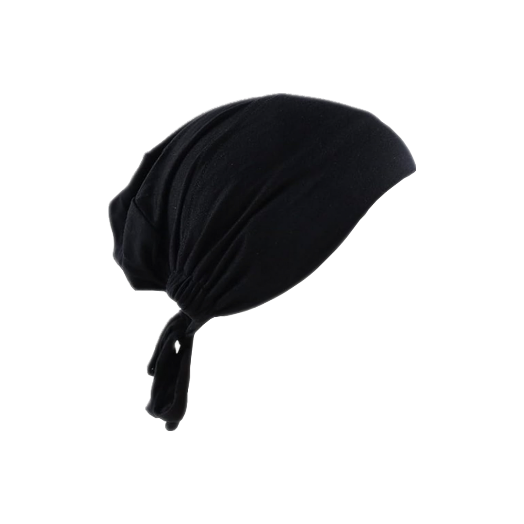 Tie Back Bonnet Black