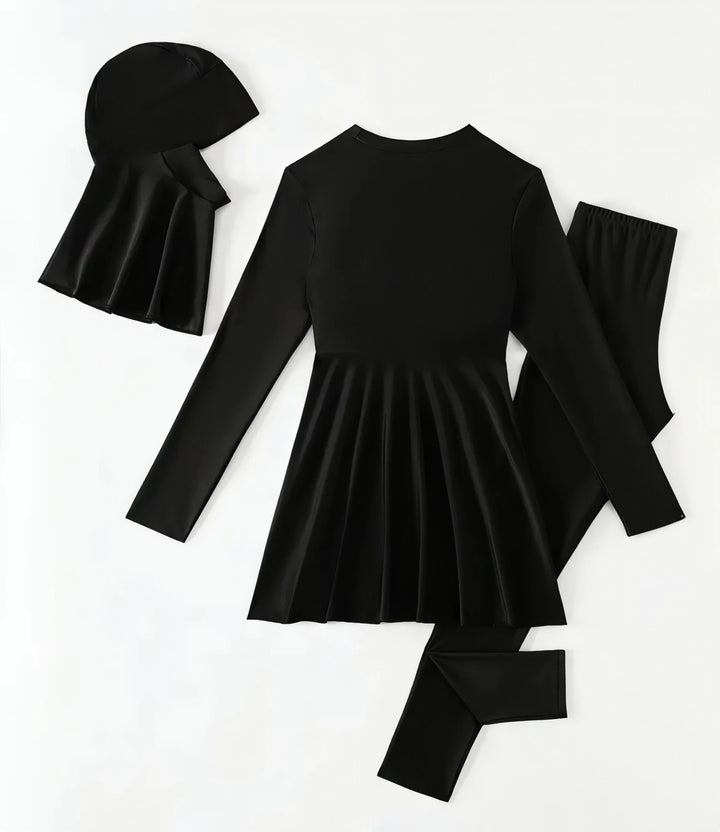 Womens Swimsuit Burkini 3 Piece Set