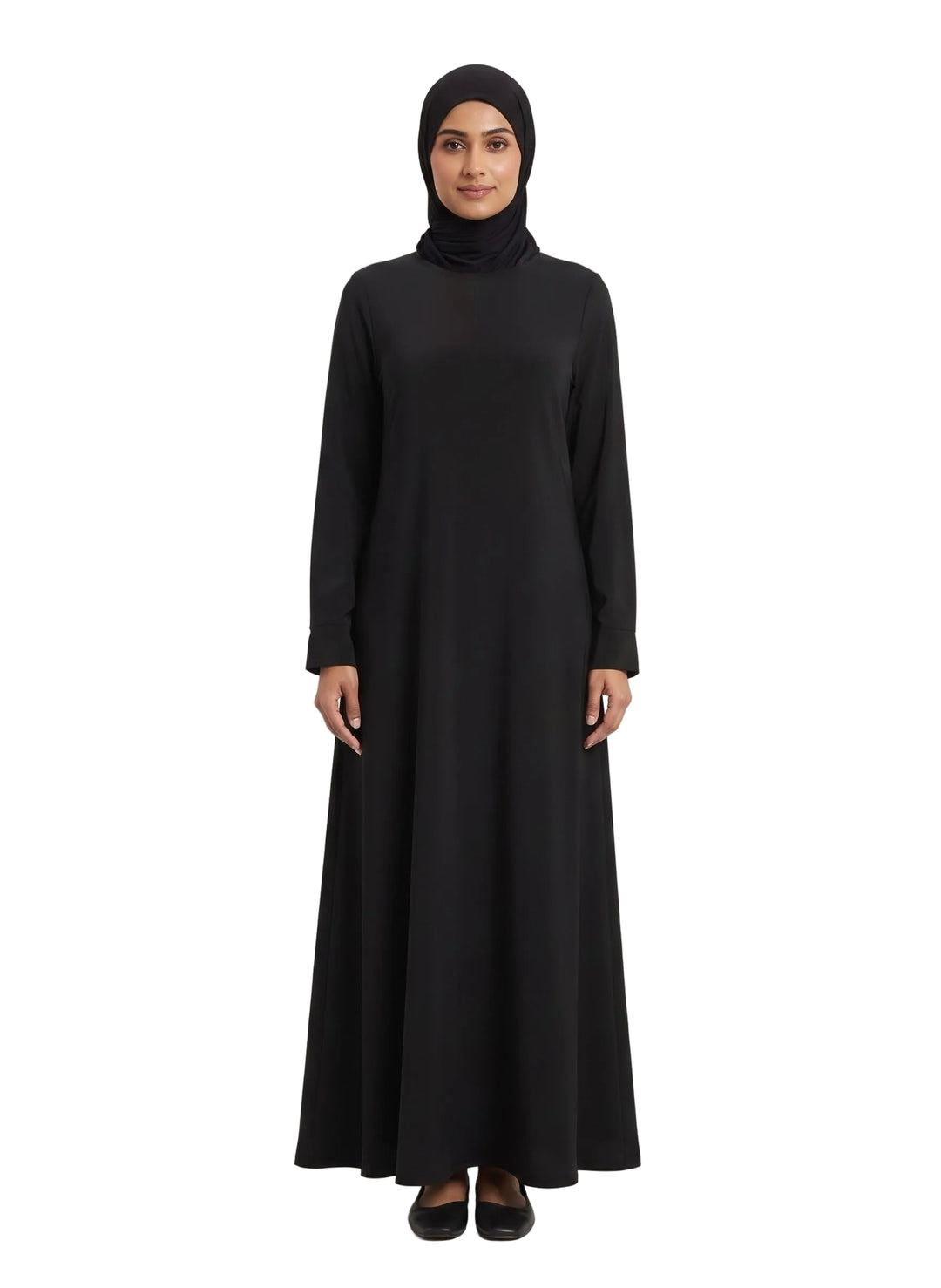 Modest Plain Abaya - Black
