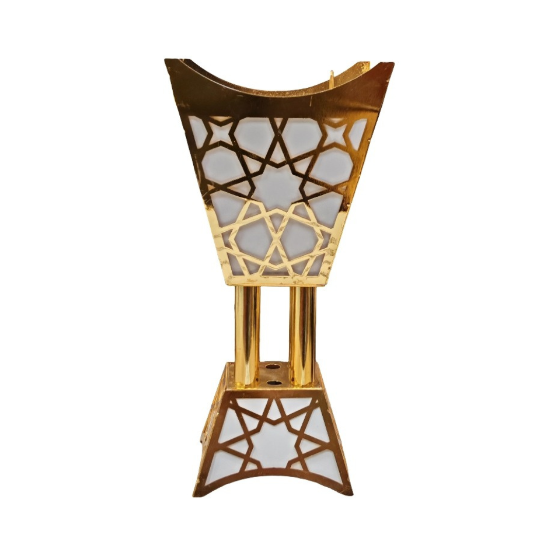 Bakhoor Burner Gold & White Large (9537)
