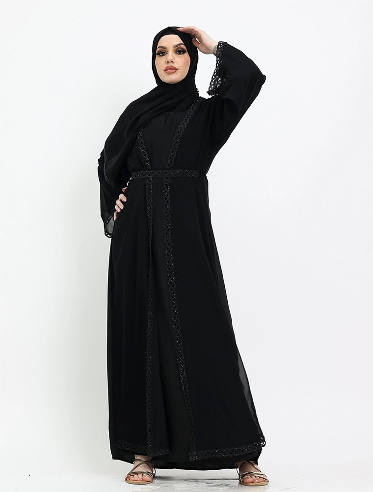 Black Nadira Abaya