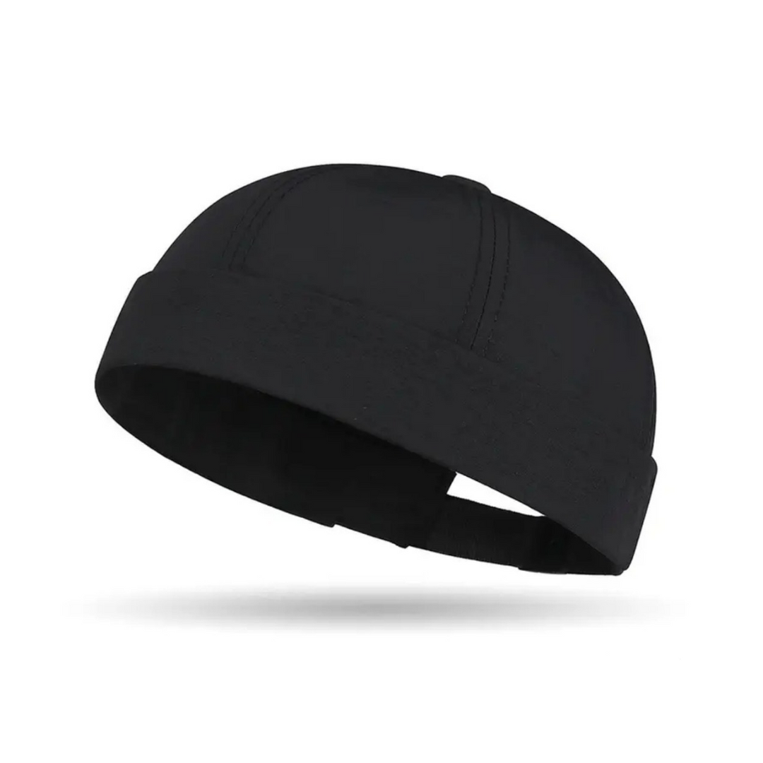 Mens Quick-Dry Lightweight Docker Hat - Black