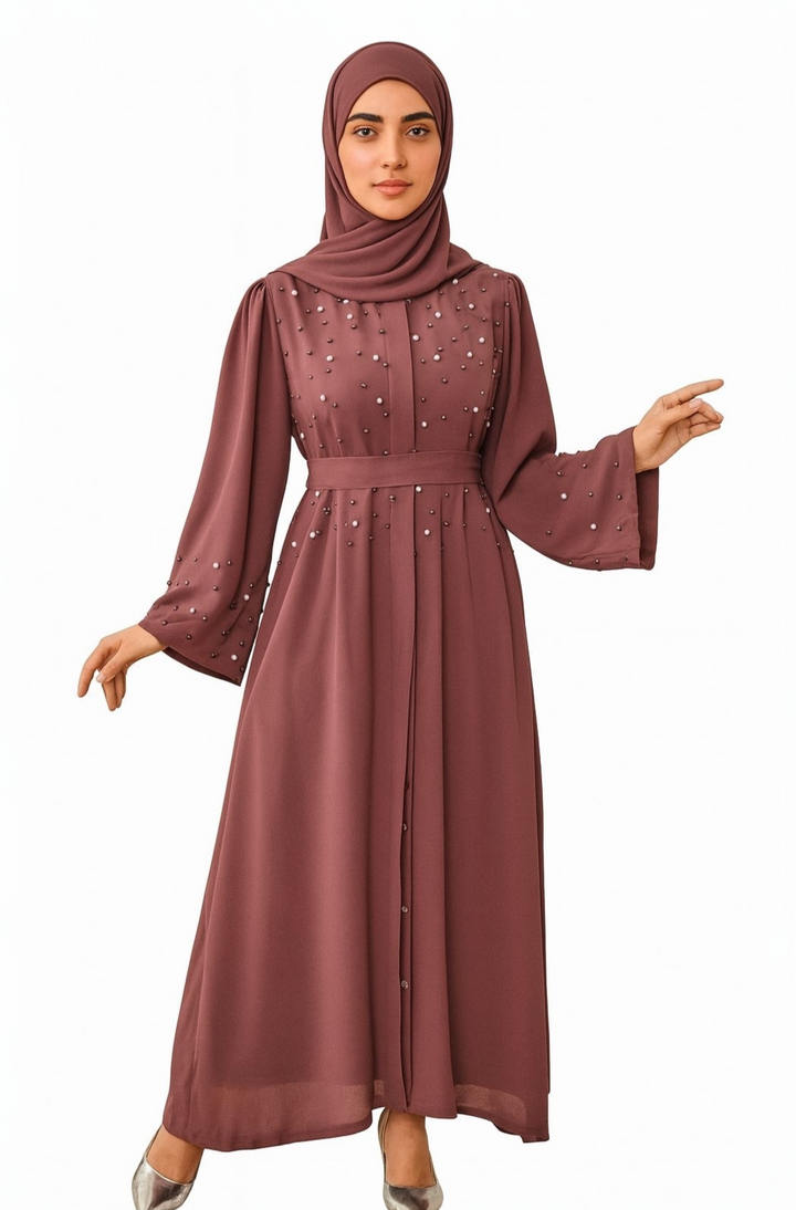 Pearl Buttoned Dress One Size