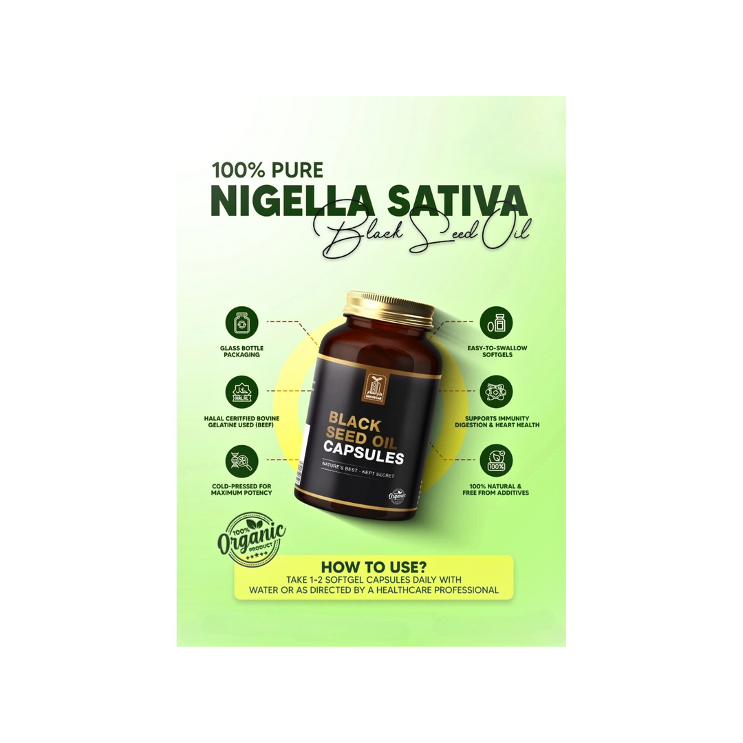 Black Seed Oil Capsules 1000mg (60pcs)