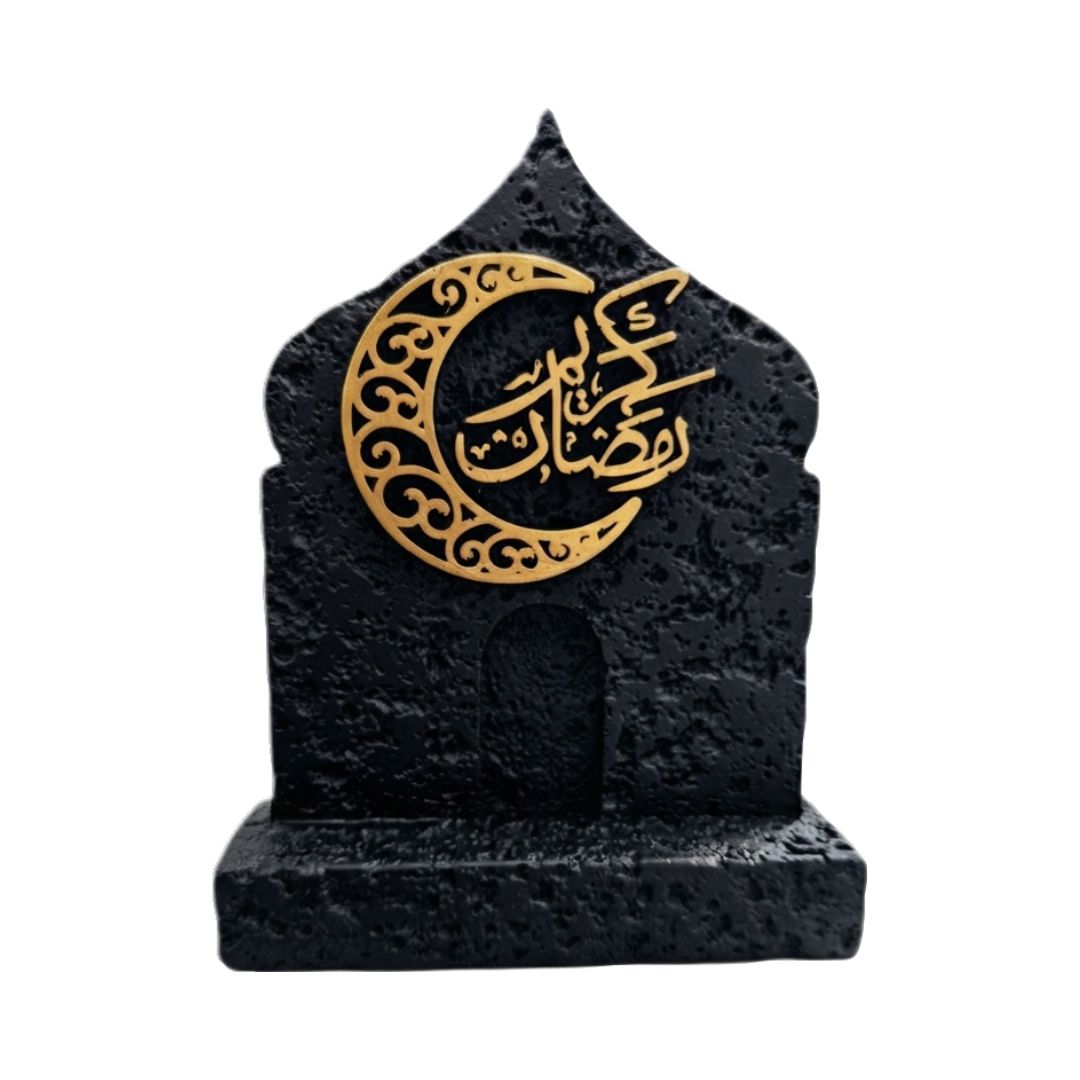 Ramadan Kareem Musalla Stone Ornament - Black