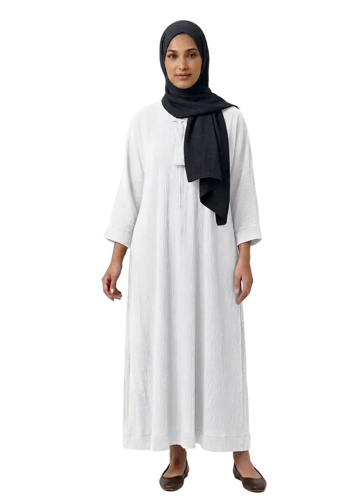 Minimalist Crinkle Abaya (ZA1512)