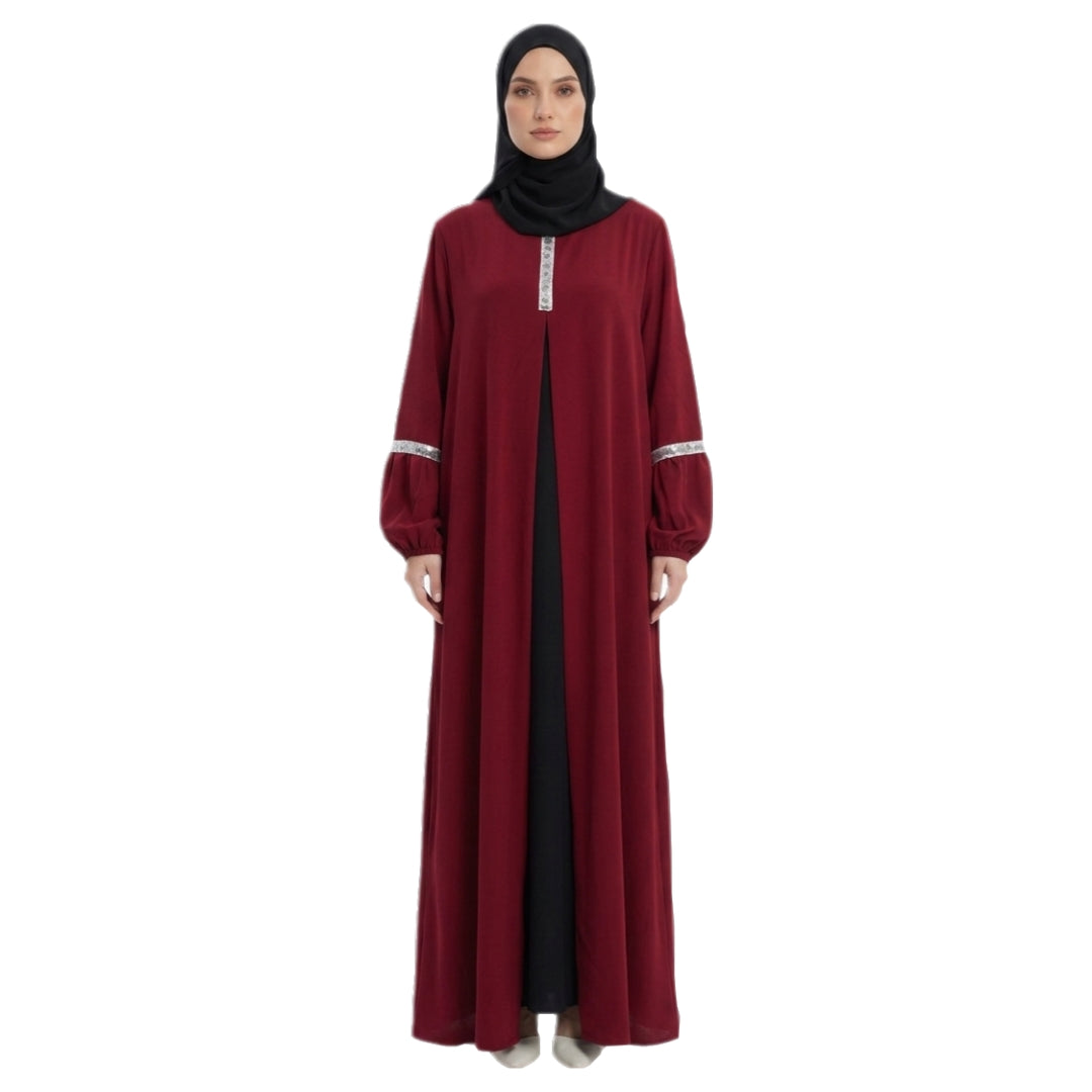 Jameela Abaya Crimson