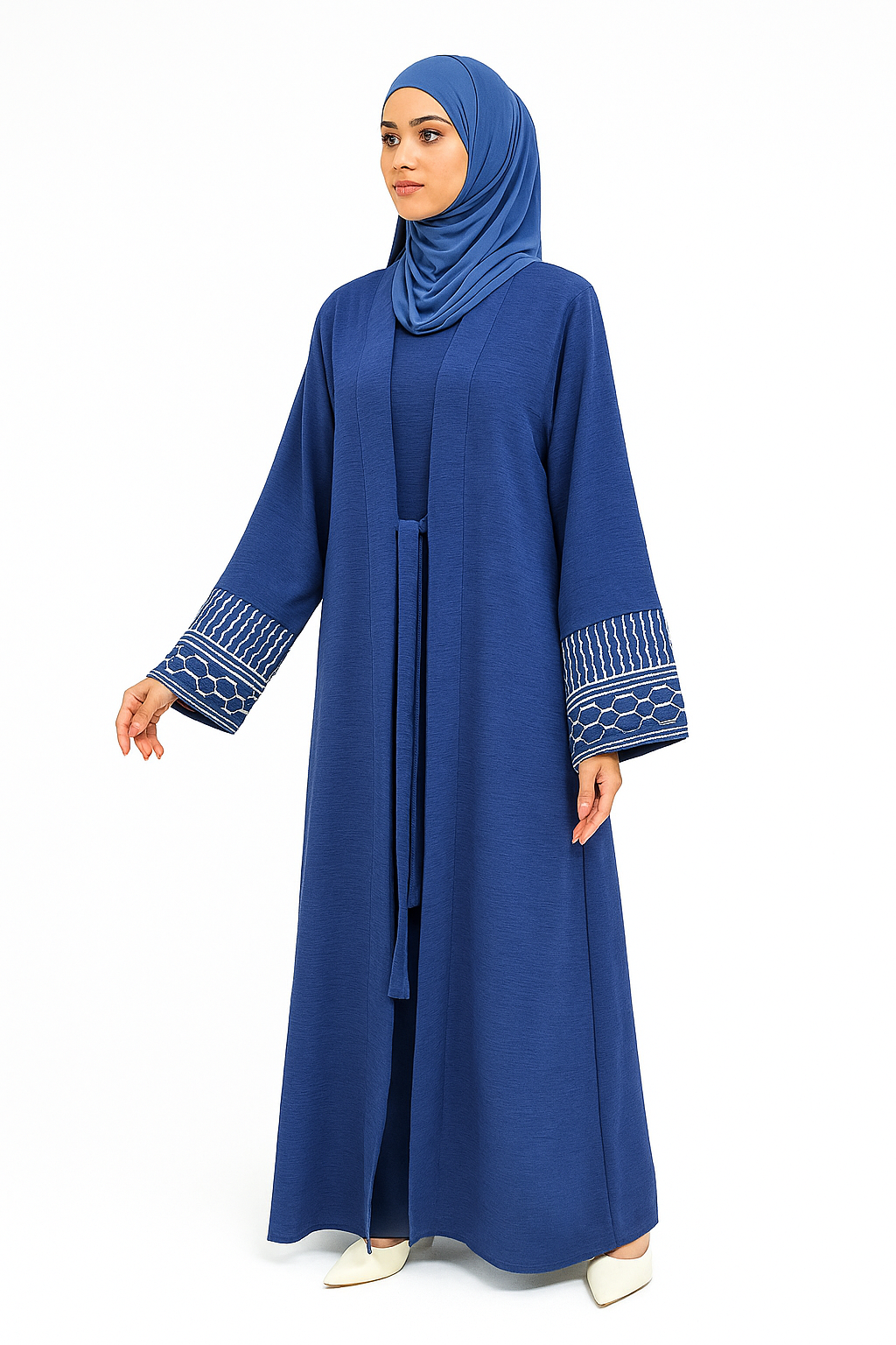 Palestine Keffiyeh Embroidery Abaya
