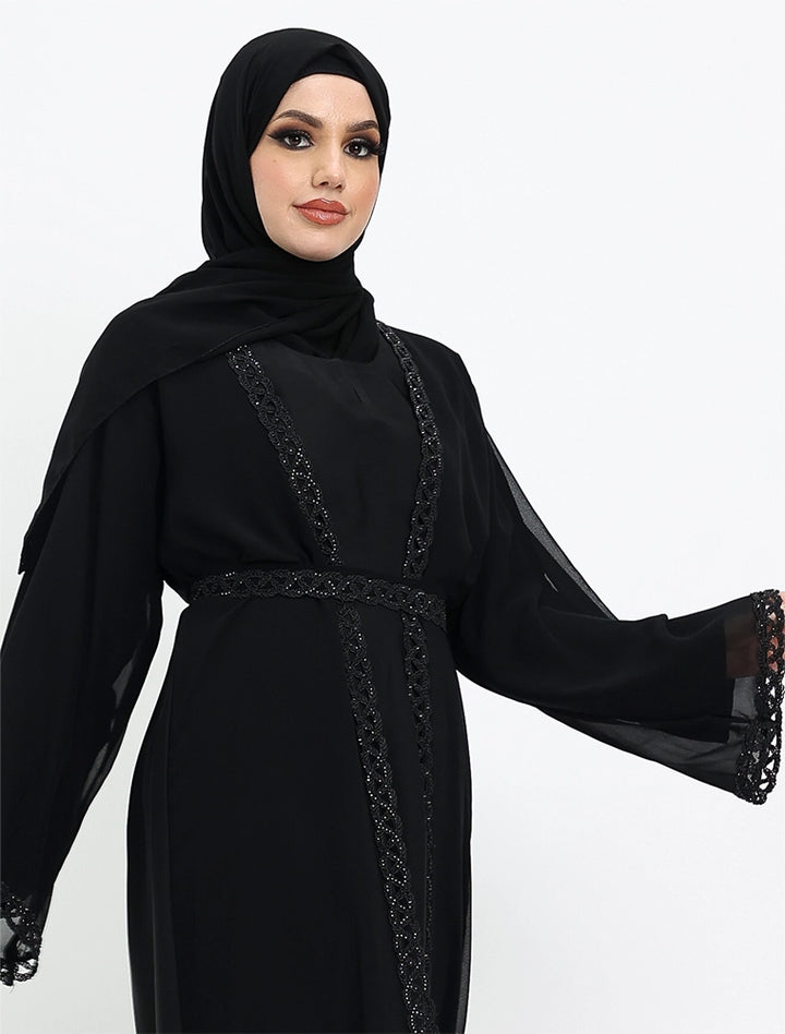 Black Nadira Abaya