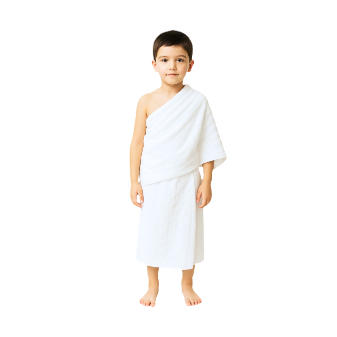 Kids Instant Ihram (Ages 3-4) - 100% Cotton