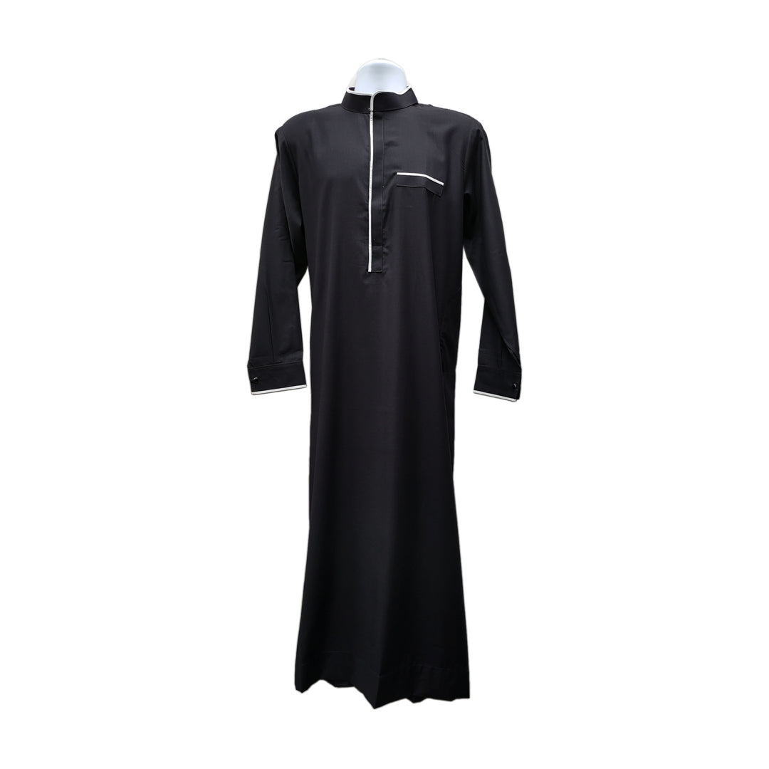 black ribbed jubba