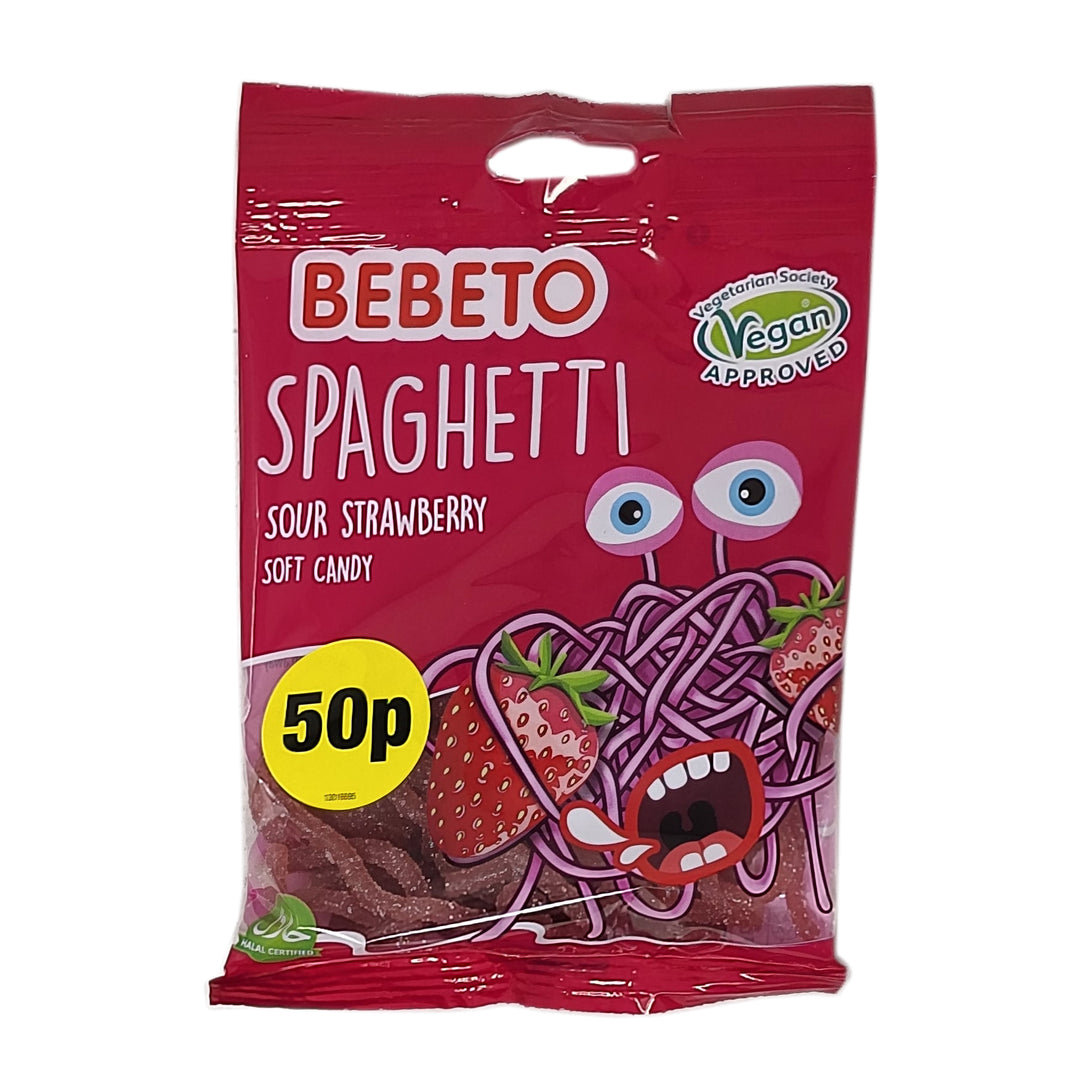 Bebeto Spaghetti Sour Strawberry