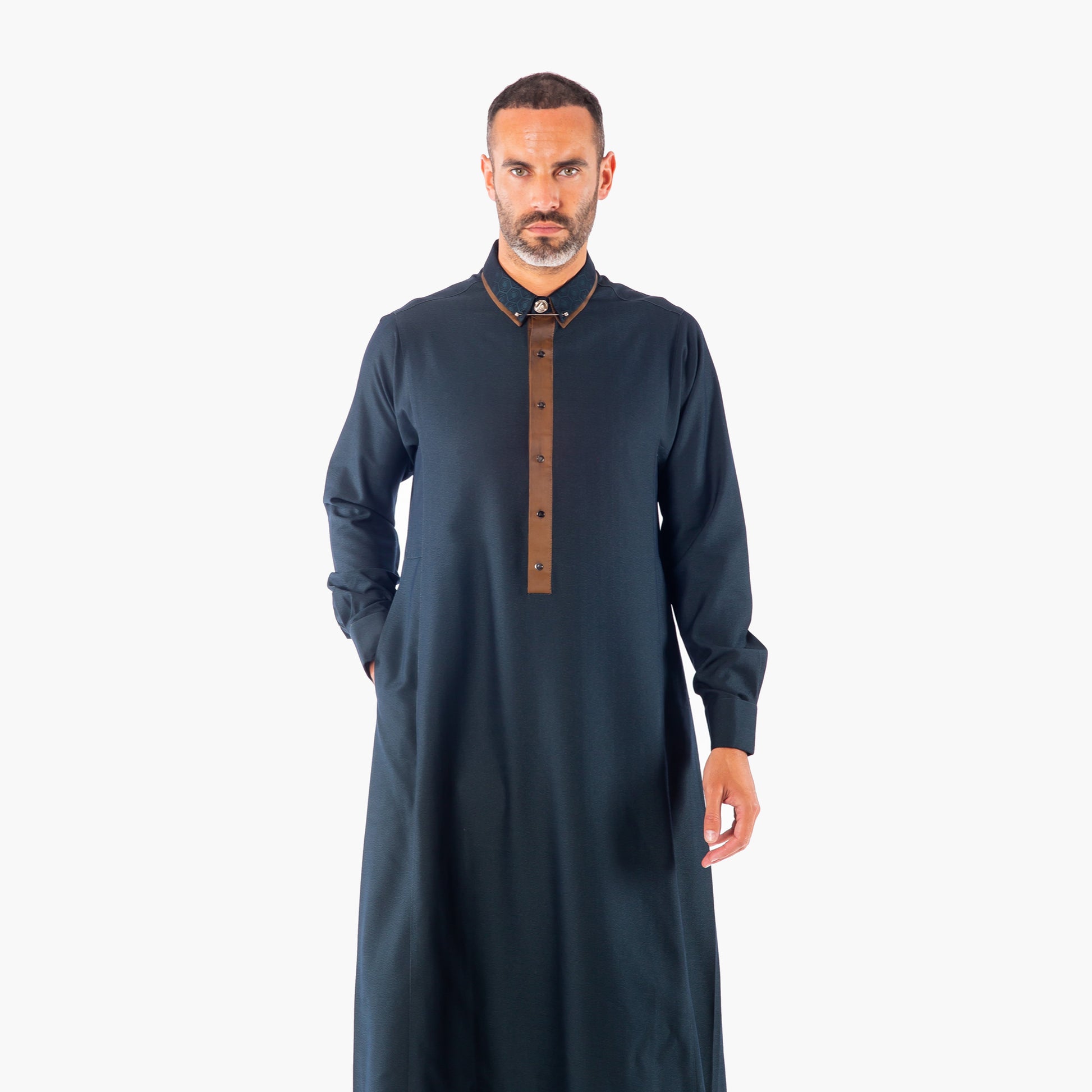 Men's Designer Jubba - Al Ameer AA23039, Premium Cotton Thobe, Long ...