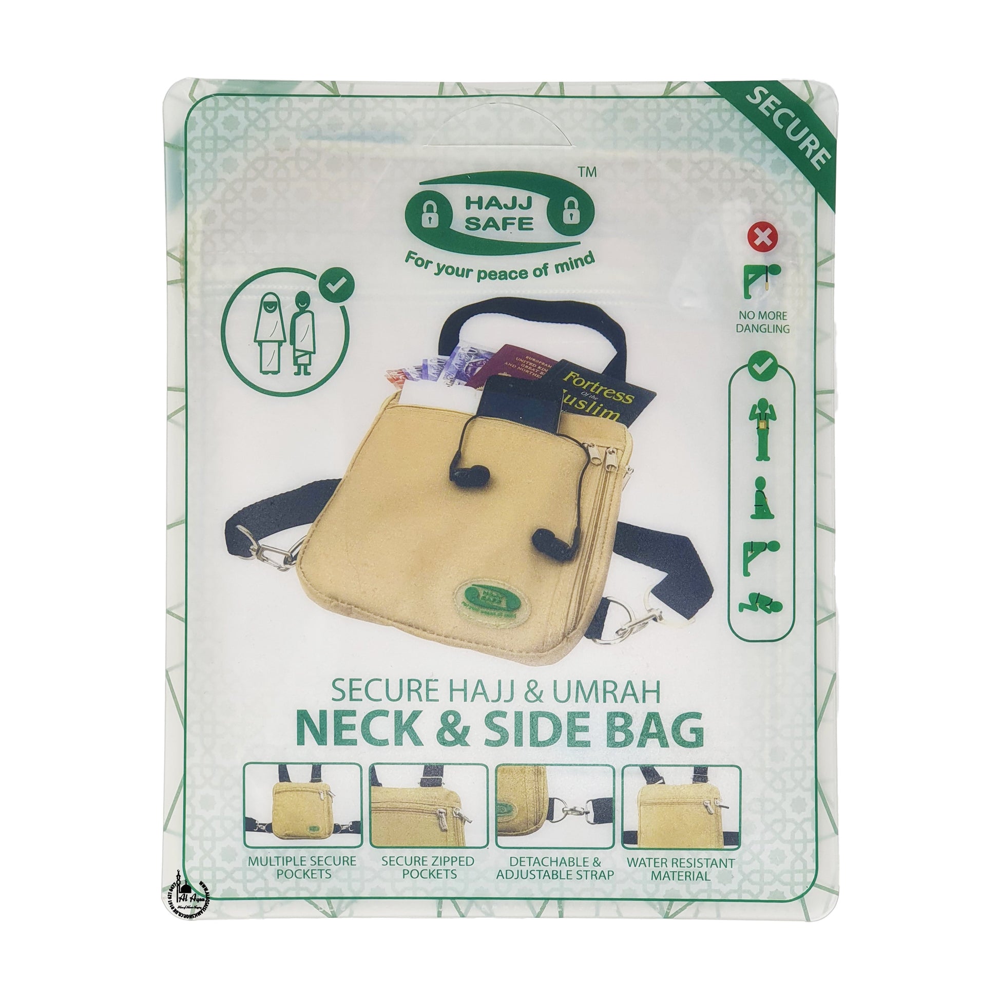 Secure Hajj & Umrah Neck & Side Bag