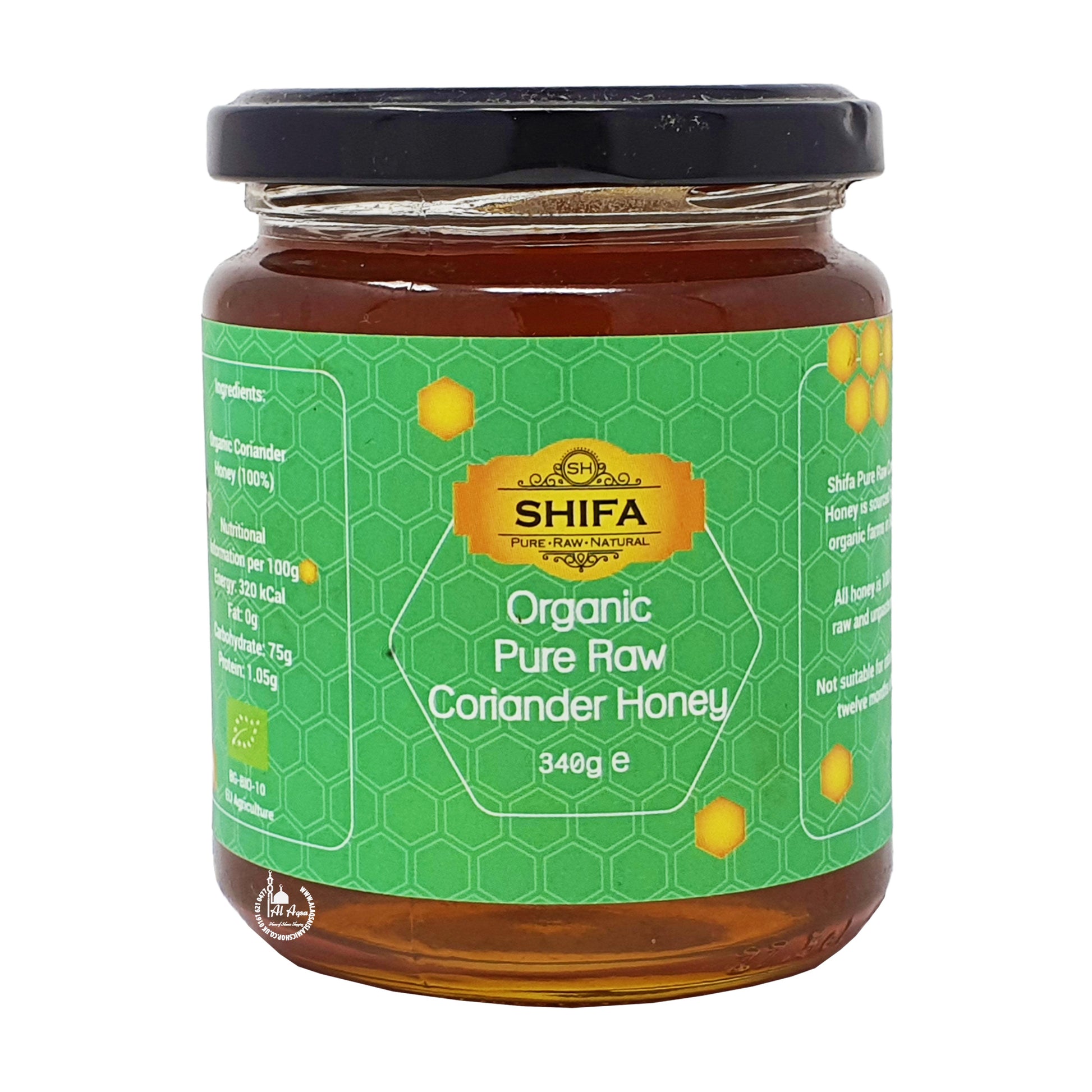 Organic Pure Raw Coriander Honey 340g