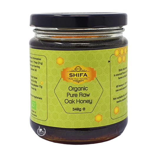 Organic Pure Raw Oak Honey 340g