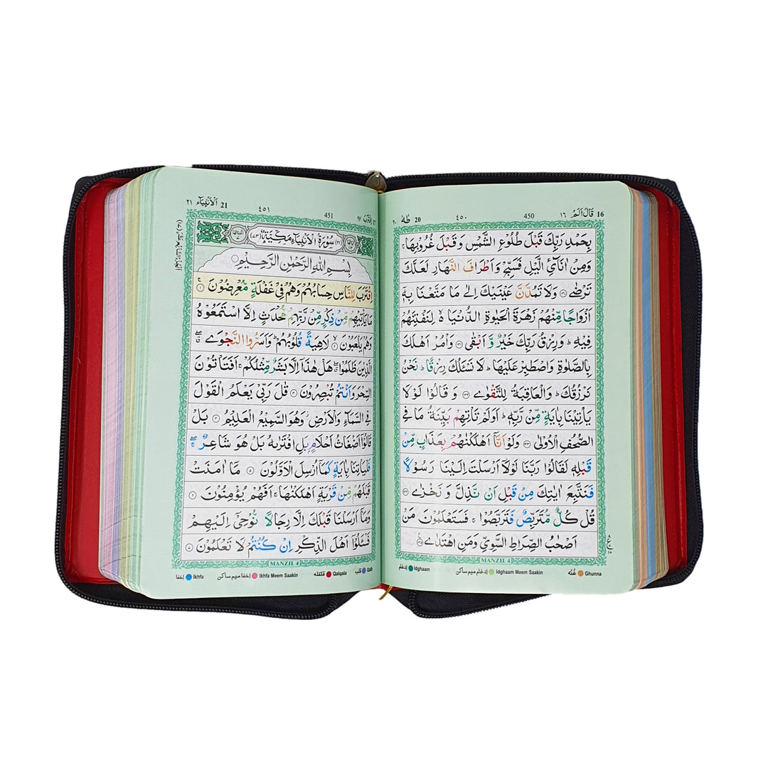 Gold Cover Zip Quran (CC)