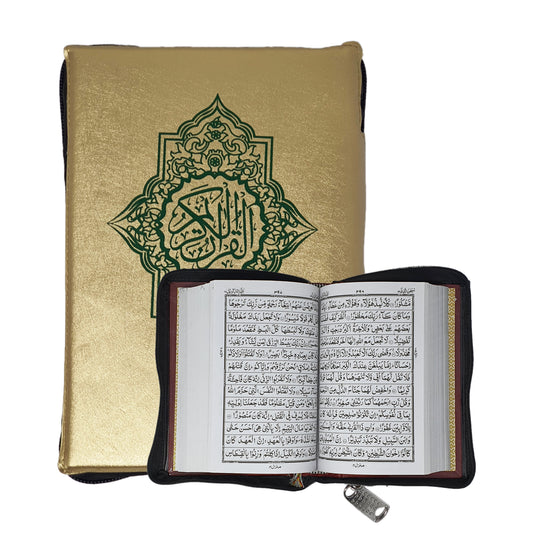 Gold Cover Zip Quran