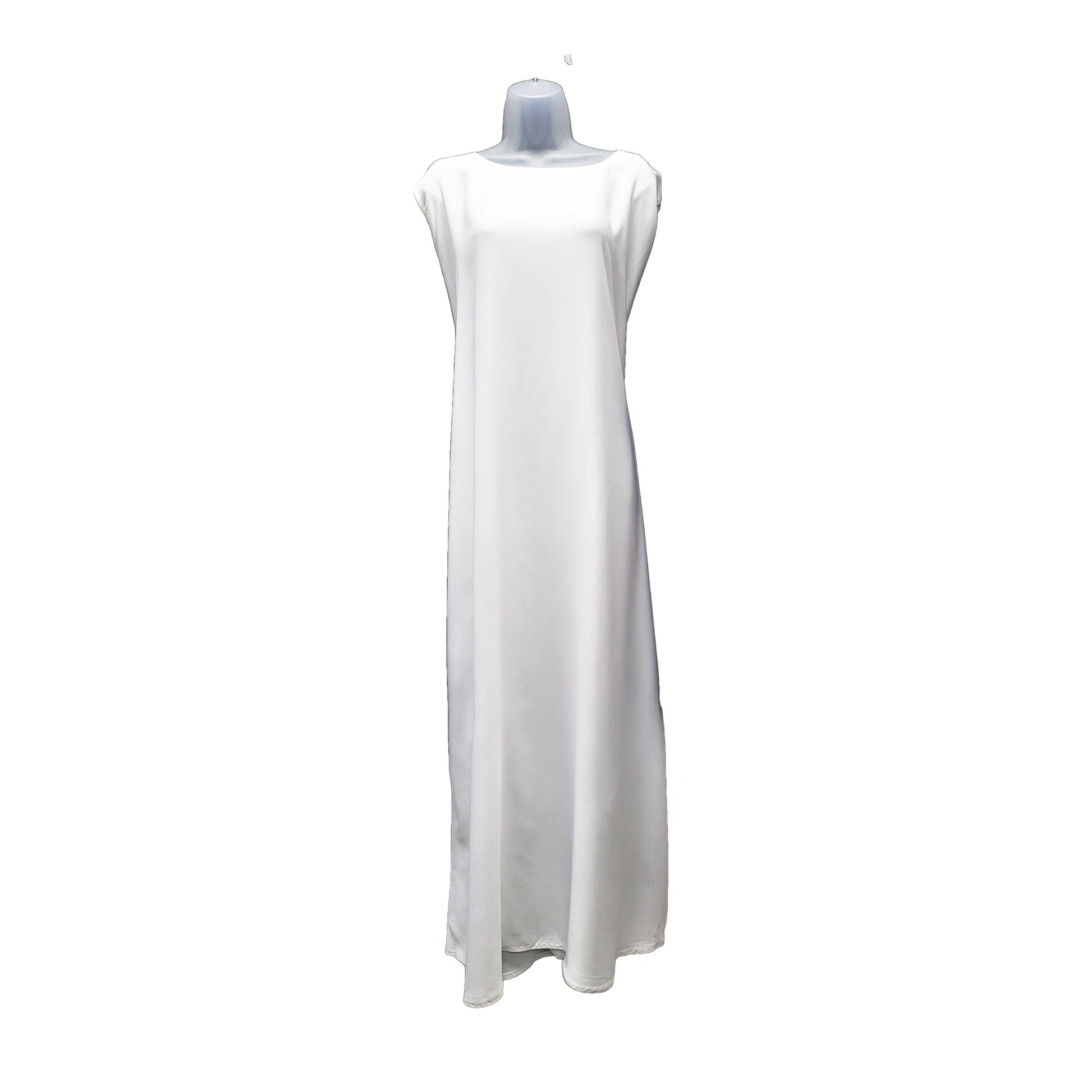 White slip dress under garment