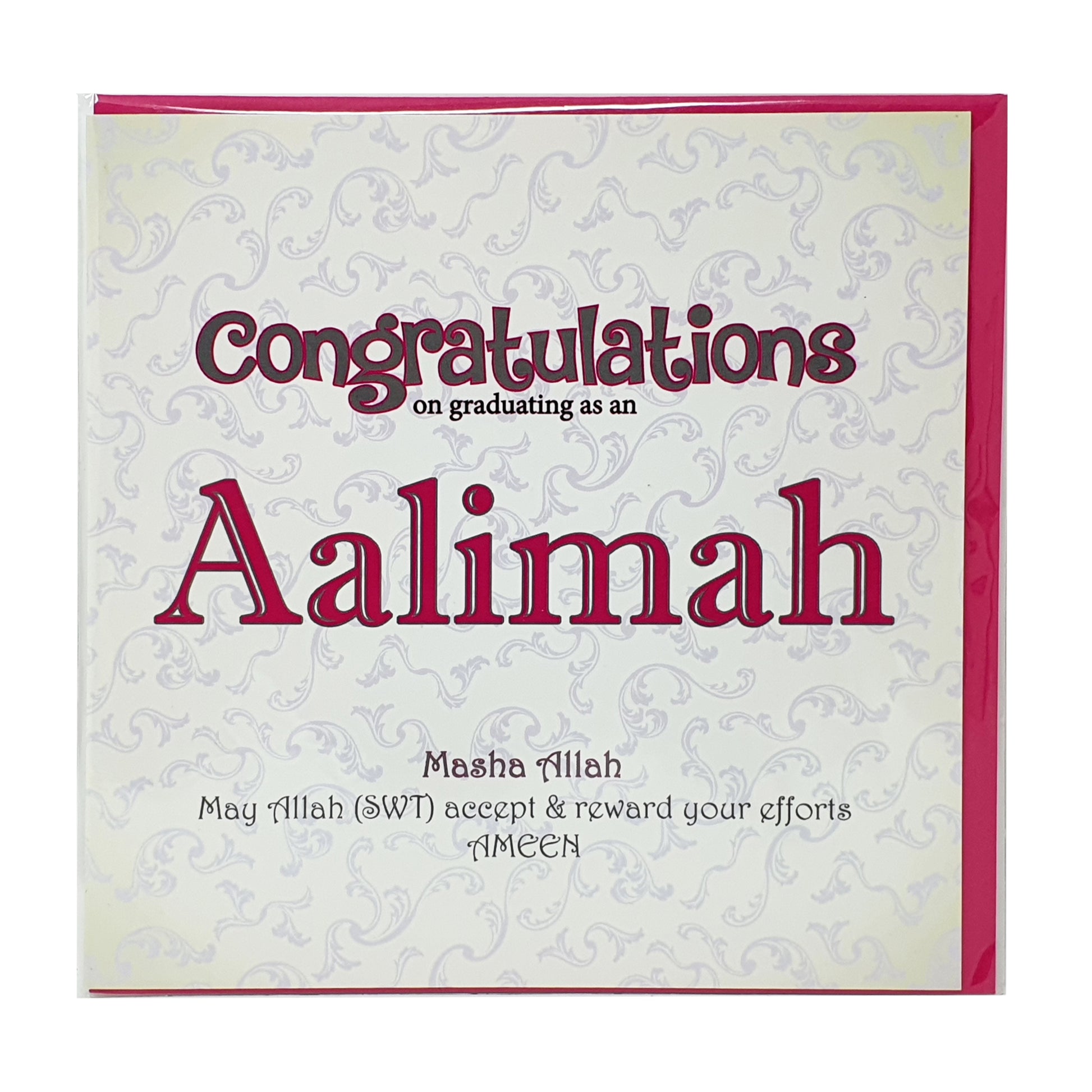 Congratulations Aalimah