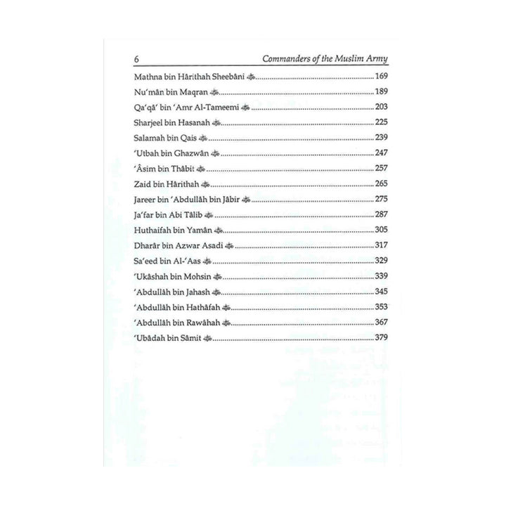 COMMANDERS OF THE MUSLIM ARMY