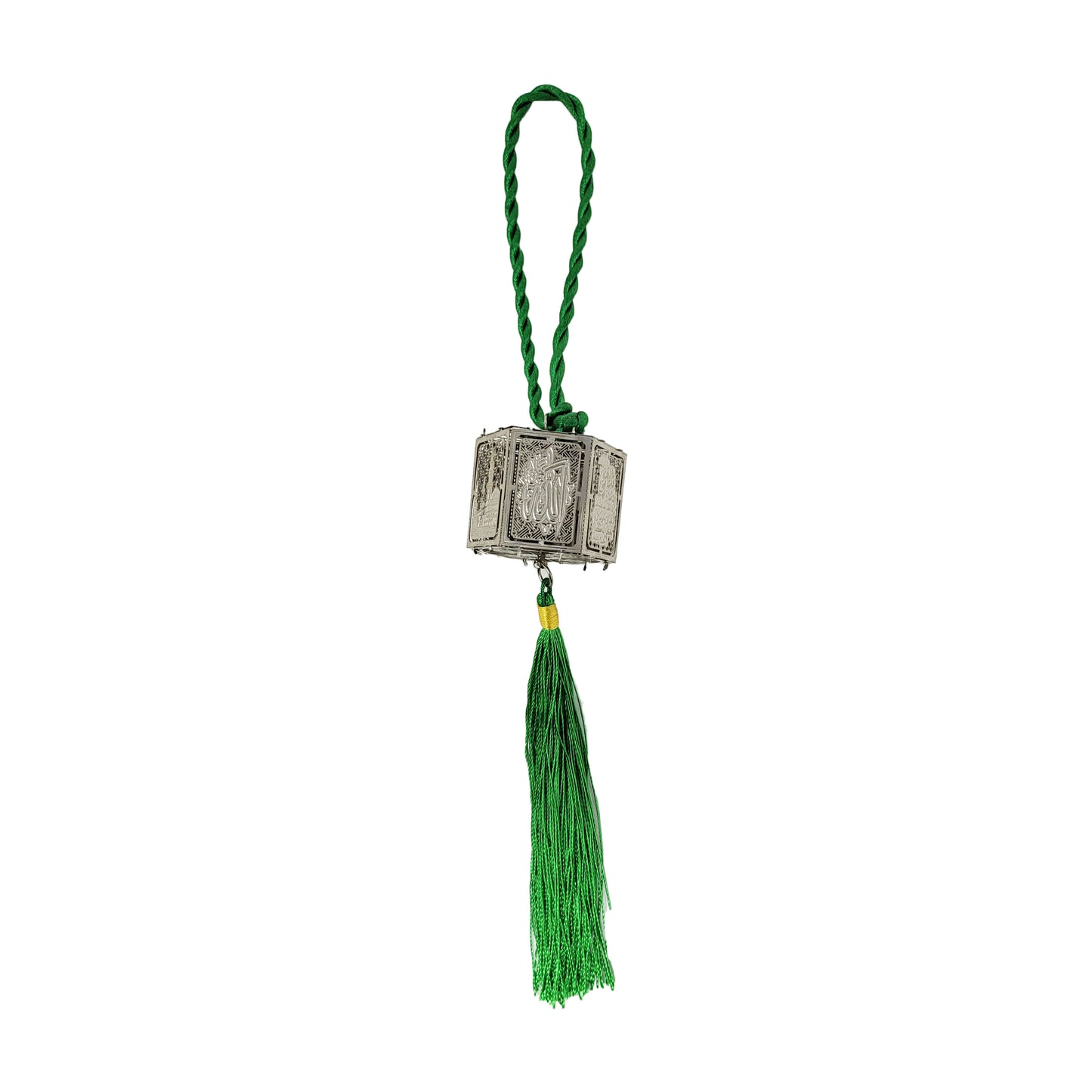 Green And Silver Car Hanging