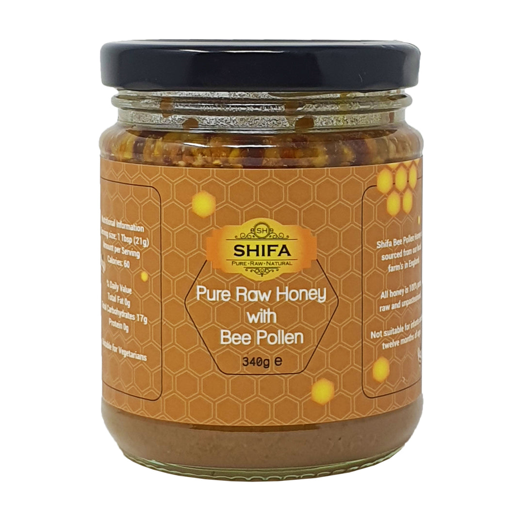 Pure Raw Honey with Bee Pollen