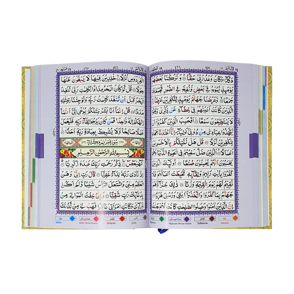 Holy Quran colour coded